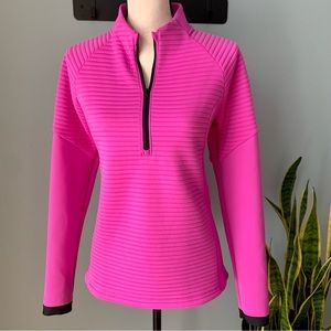 [ Under Armour ] Storm Coldgear Fitted
Quarter Zip Athletic Pullover • Pink • S
